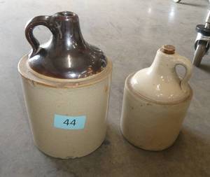 2 whiskey jugs