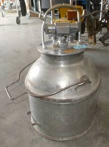 Vintage Milking machine bucket