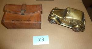 Vintage Leather Dr bag for your belt and a Ford Banthrico bank