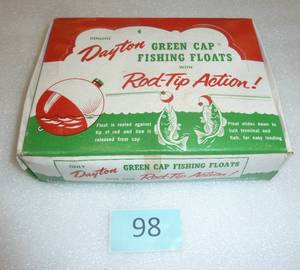 Vintage retail Dayton bobbers display - full
