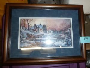 Framed Terry Redlin print about 10x12