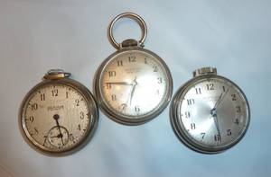 3 Vintage pocket watches for repair