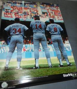 Lot of Twins, Vikings, gophers posters