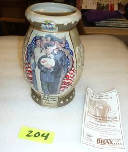 Miller beer Package from Home military Norman Rockwell tankard, 2002