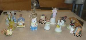 Large group of collectible bells