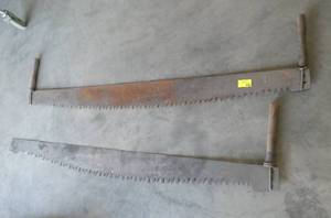 Two 66 inch 2 person saws