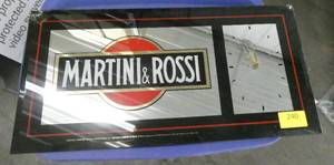 Martini & Rossi mirror clock