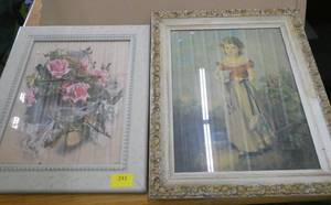 Vintage prints and frames