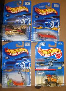 4 Hot Wheels