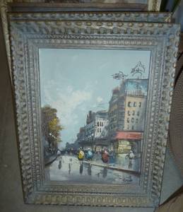 Two framed vintage Italian prints