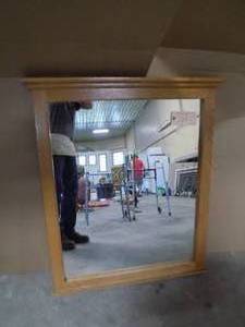 lot 183 image: Oak Mirror