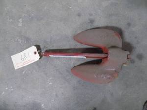 lot 189 image: Vinyl coated navy anchor 20lbs