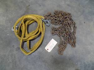 lot 204 image: 14 Lot Chain 12 ATV Toe Rope