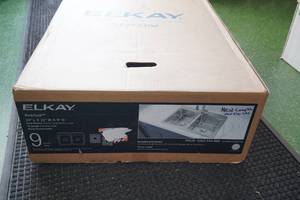 lot 156 image: Elkay Dual Mount Double Bowl Stainless Steel Kitchen Sink