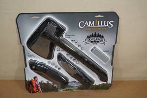 lot 174 image: Camillus Camp Pack Knife Set - Hatchet, Knife, Saw