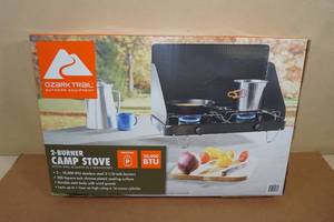 lot 180 image: Ozark Trail 2-Burner Propane Camp Stove