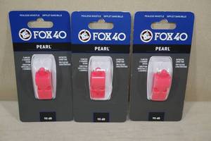 lot 218 image: Fox 40 Pearl Whistles