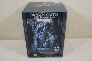 lot 243 image: Newport Coast Dragon Castle LED Fountain