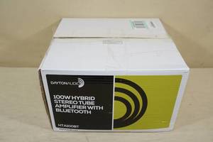 lot 13 image: Dayton Audio 100W Hybrid Stereo Tube Amplifier with Bluetooth - HTA100BT