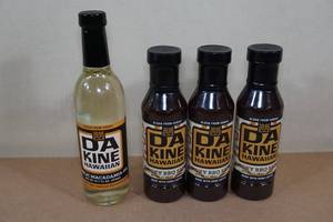 lot 24 image: Da Kine Hawaiian BBQ Sauce and Garlic Macadamia Oil