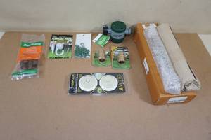 lot 37 image: Assorted Yard and Garden - Connectors, Rain Gauges