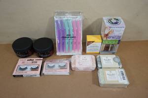 lot 43 image: EyeBrow Shapers, Tweezerless Wax, Argan Oil Body Butter, Soap and Lashes