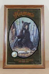 lot 80 image: Hamms Beer American Bear Collection Collector Mirror -1992 Black Bear