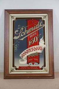 lot 82 image: Schmidt Beer 130th Anniversary Collector Mirror