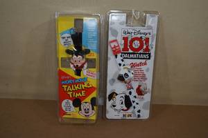 lot 99 image: Vintage Mickey Mouse Talking Watch  101 Dalmatians Watch