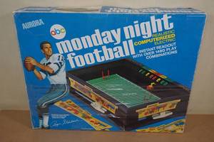 lot 110 image: Vintage Aurora Monday Night Football Electric Game in Box