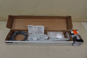 lot 139 image: Delta Wall Bar Hand Shower Set with Delta Toilet Paper Holder