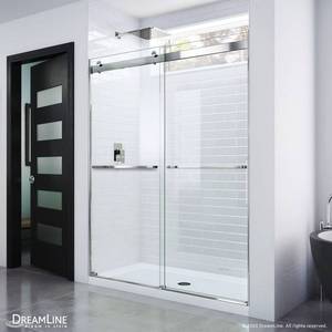 lot 160 image: DreamLine Essence Frameless Bypass Shower Door - Chrome
