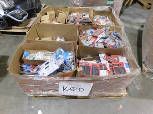lot 9 image: PALLET LOT OF NEW HINGES  HARDWARE