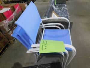 lot 38 image: (3) PATIO CHAIRS