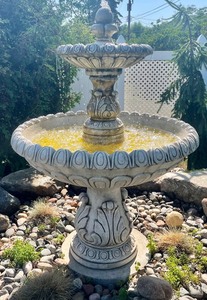 lot 2 image: Charming Cement Yard Fountain