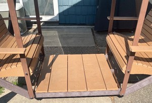 lot 1 image: SwingScapes Double Covered Patio Swing