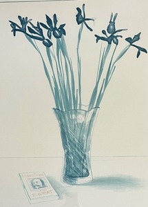 lot 106 image: Vintage David Hockney at Andre Emmerich 1973 Framed Print