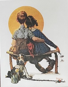 lot 124 image: Norman Rockwell Framed Print