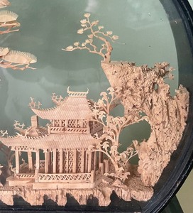 lot 126 image: Amazing Asian Cork  Art