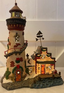lot 51 image: 3 Lighthouse Themed Lamps