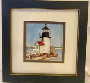 lot 53 image: Pair of Framed Lighthouse Prints