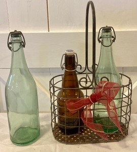 lot 58 image: Bottles and a Basket