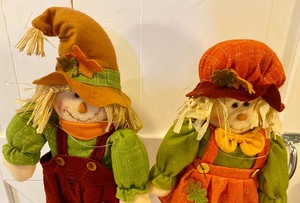 lot 73 image: Two Scarecrow Decorative Figurines