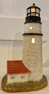 lot 70 image: Illuminated Lighthouse Decor