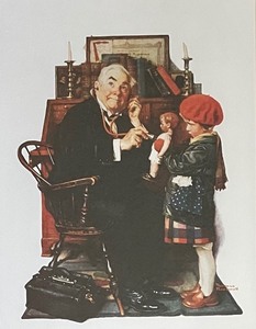 lot 133 image: Norman Rockwell Framed Print