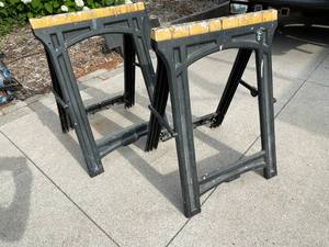 lot 223 image: 2 ZAG Folding Sawhorses