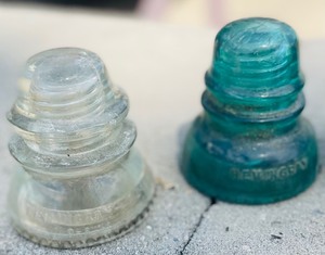 lot 325 image: Vintage Electrical Line Insulator Covers by Hemingray and Kerr