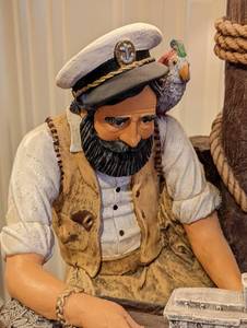 lot 8 image: Large Vintage Apsit Bros Nautical Sea Captain Lamp