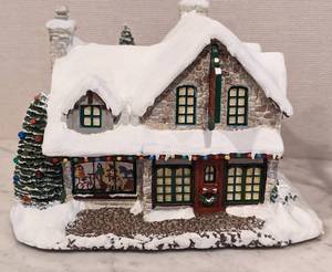 lot 194 image: Two Thomas Kinkades Hawthorn Christmas Villages