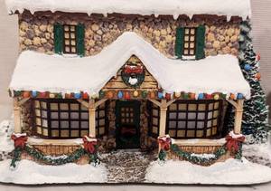 lot 196 image: Two Thomas Kinkades Hawthorn Christmas Villages